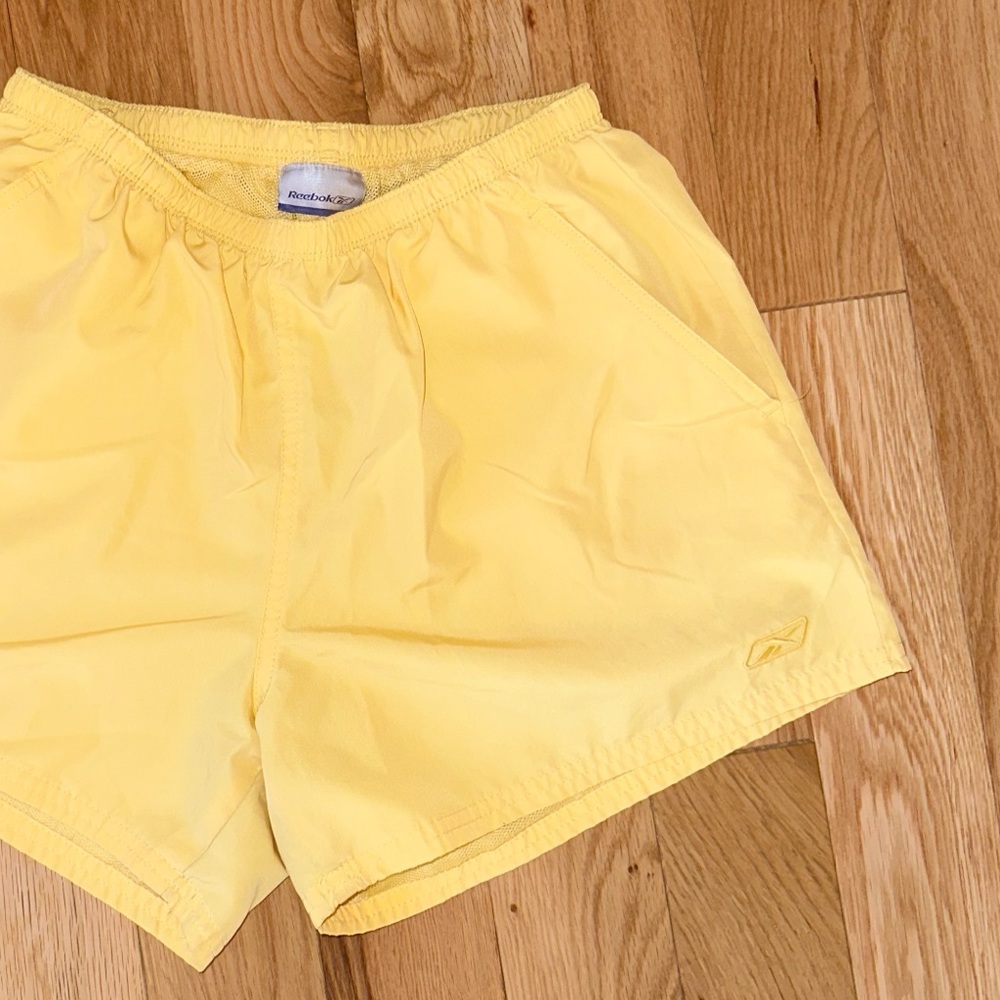 Vintage Yellow Reebok Athletic Shorts